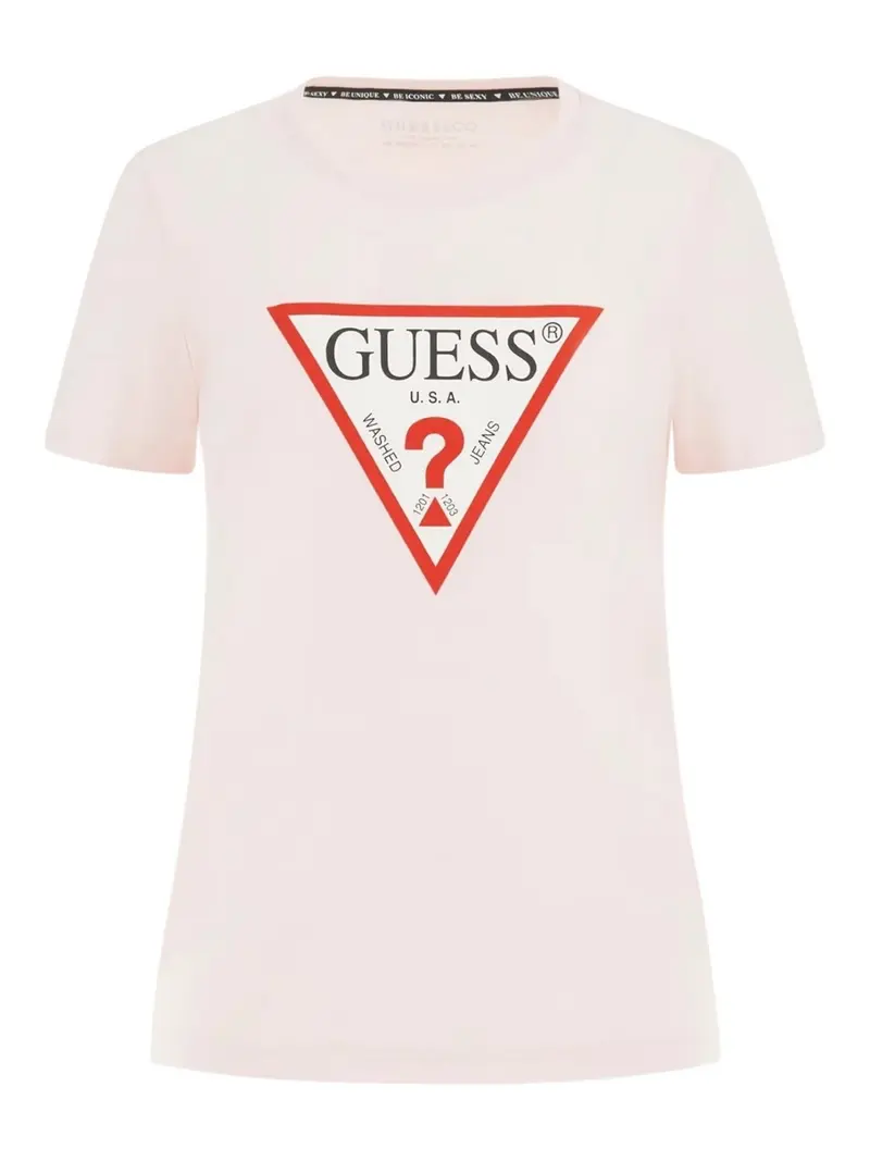 GUESS T-shirt Donna SS CN ORIGINAL TEE W1YI1B I3Z14 A60W Rosa
