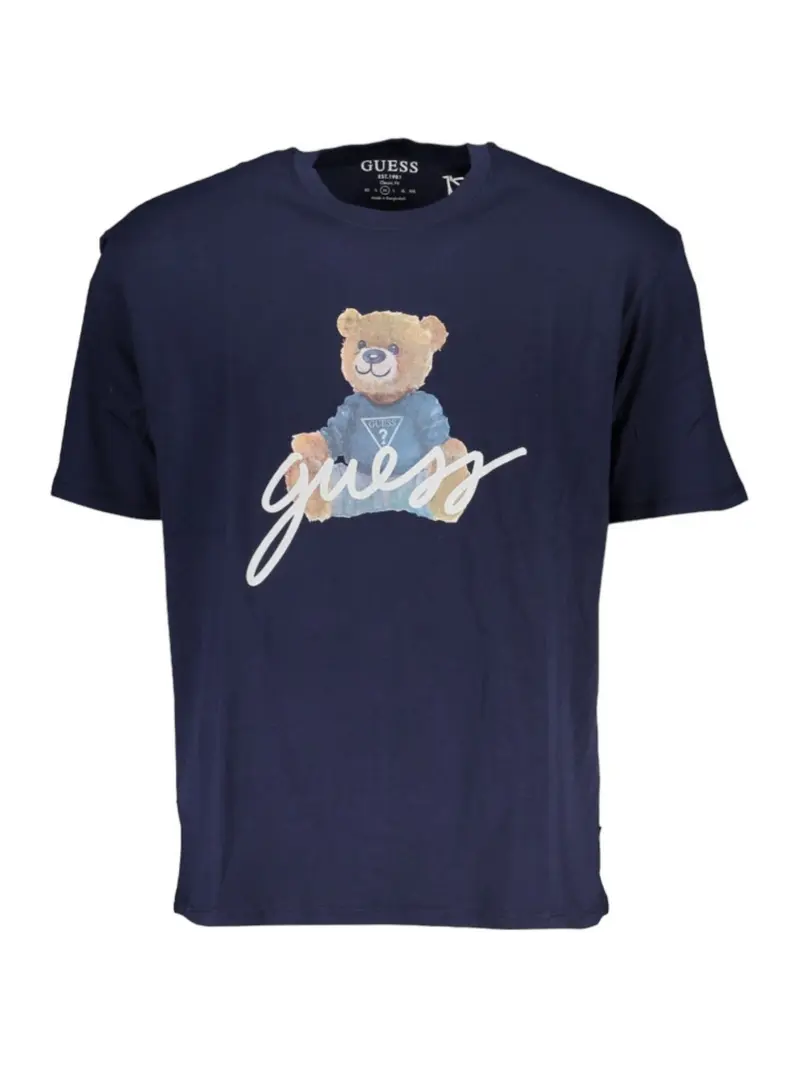 GUESS T-Shirt e Polo Uomo SS BSC GUESS BEAR TE M4RI81 K9RM1 F7BG Blu