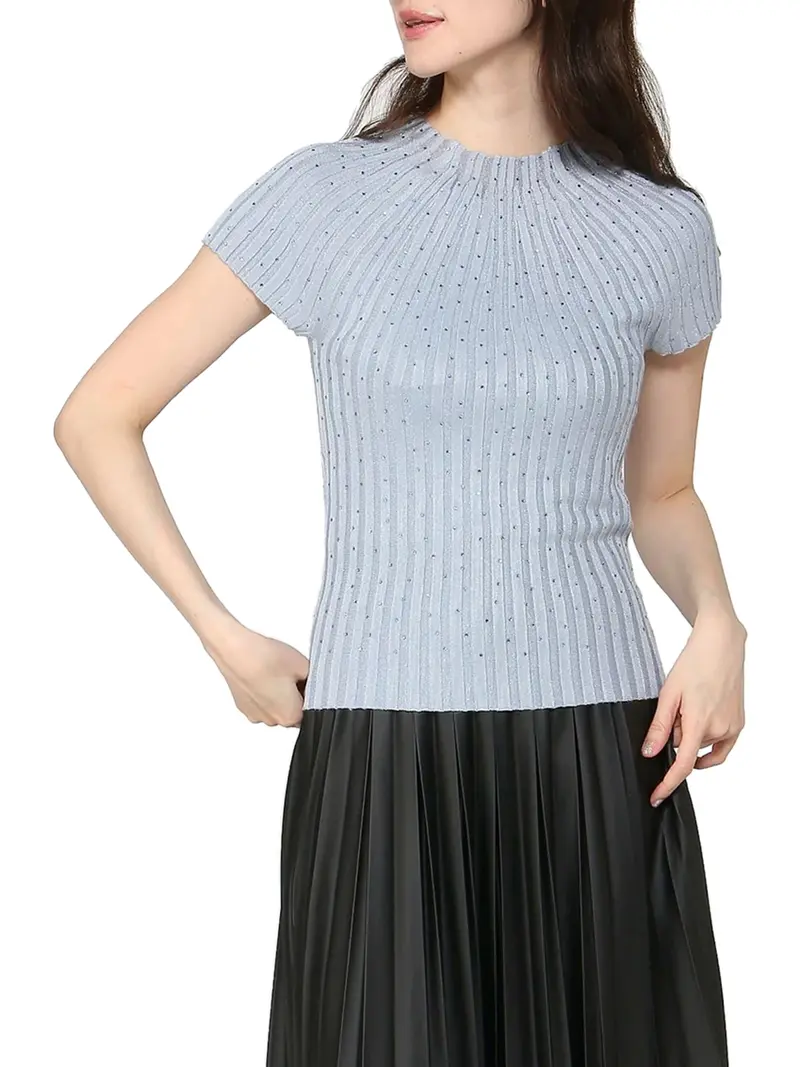 Guess T-Shirt Perilla Ribbe - Azzurro