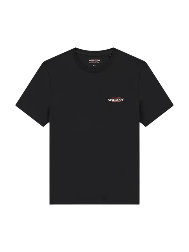 GUESS T-shirt Uomo GJ SS CN SLIM AMERICAN TR TEE M4YI55 K8HM0 JBLK Jet Black A996
