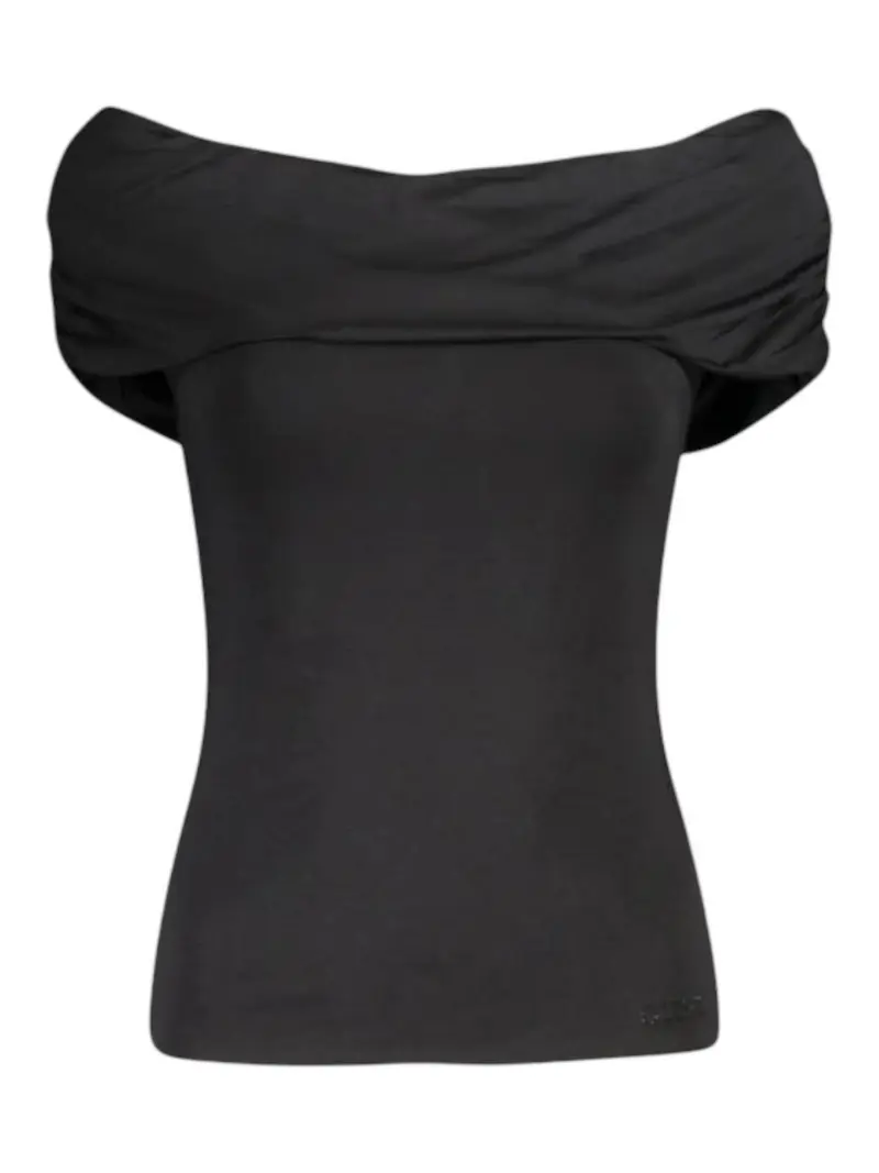 GUESS Top Donna CHARLOTTE OFF SHOULDER TOP W5GP08 KACM2 JBLK Nero