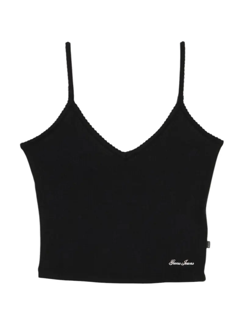 GUESS Top Donna GJ POINTELLE CAMI W6GPB5 KG372 JBLK Jet Black A996