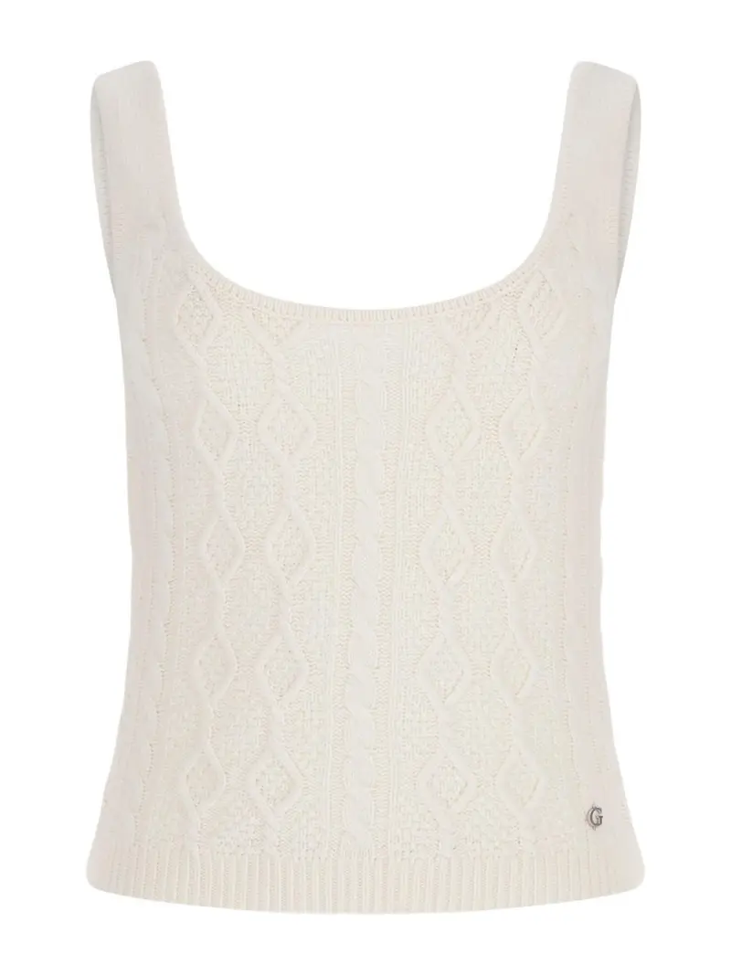 GUESS Top Donna ISABELLE TANK TOP SWTR W4YR21 Z37L1 G012 Bianco