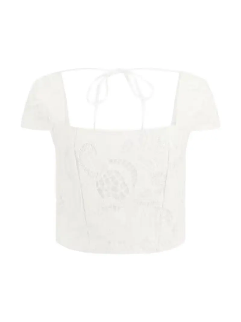 GUESS Top Donna SL DOMITILLE CORSET TOP W5GH65 WH521 G011 PURE WHITE