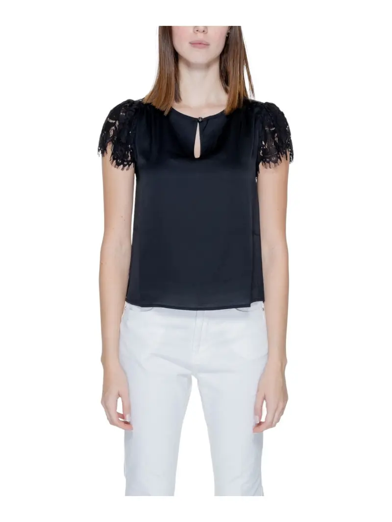 GUESS Top Donna Ss Guendalina Top W4GH86 WD8G2 JBLK Nero