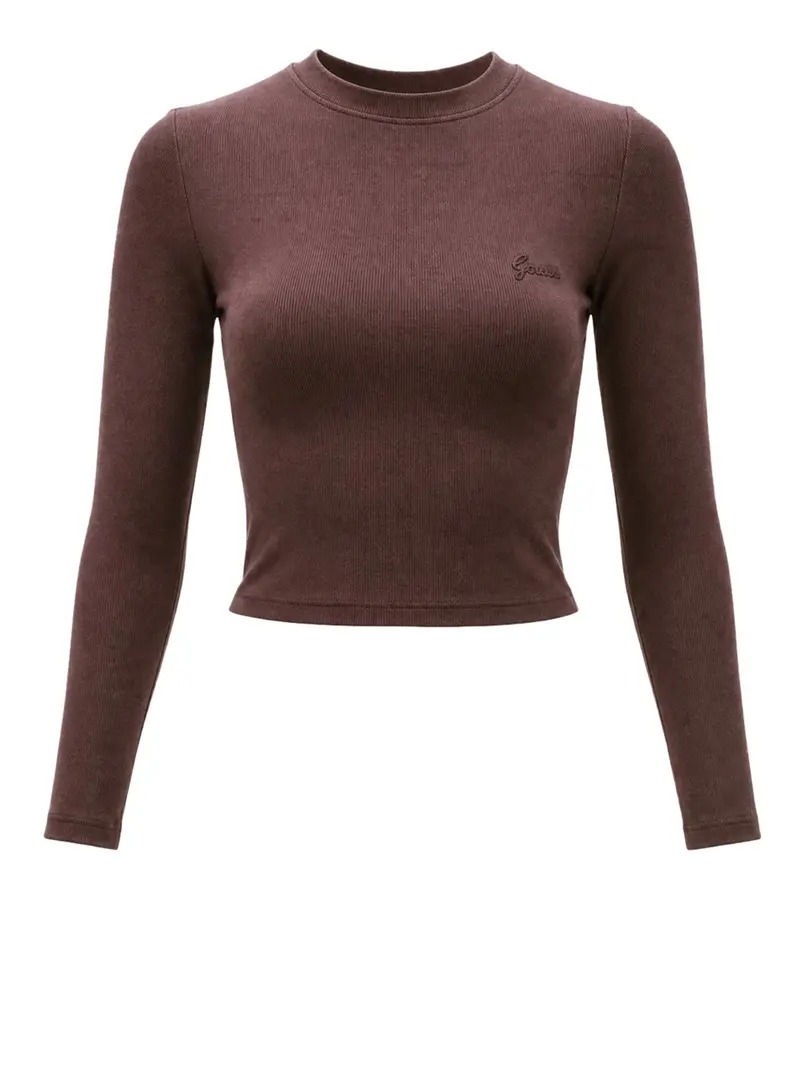 Guess Top Logo Frontale Cherry Brown