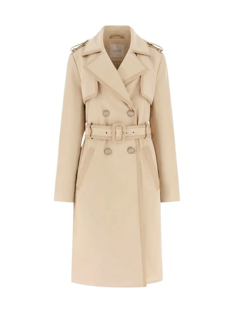 GUESS Trench Donna JENNY PU DETAILS TRENCH W5RL14 WGWD2 G1L7 FOAMY TAUPE
