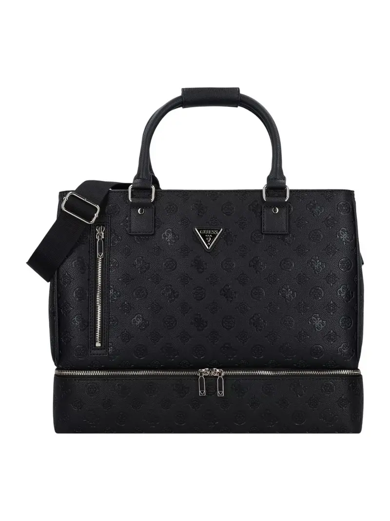 GUESS Valigia e Trolley Donna WILDER ZIP BOTTOM SHOPPER TOTE TWDP74 52415 BLA Nero