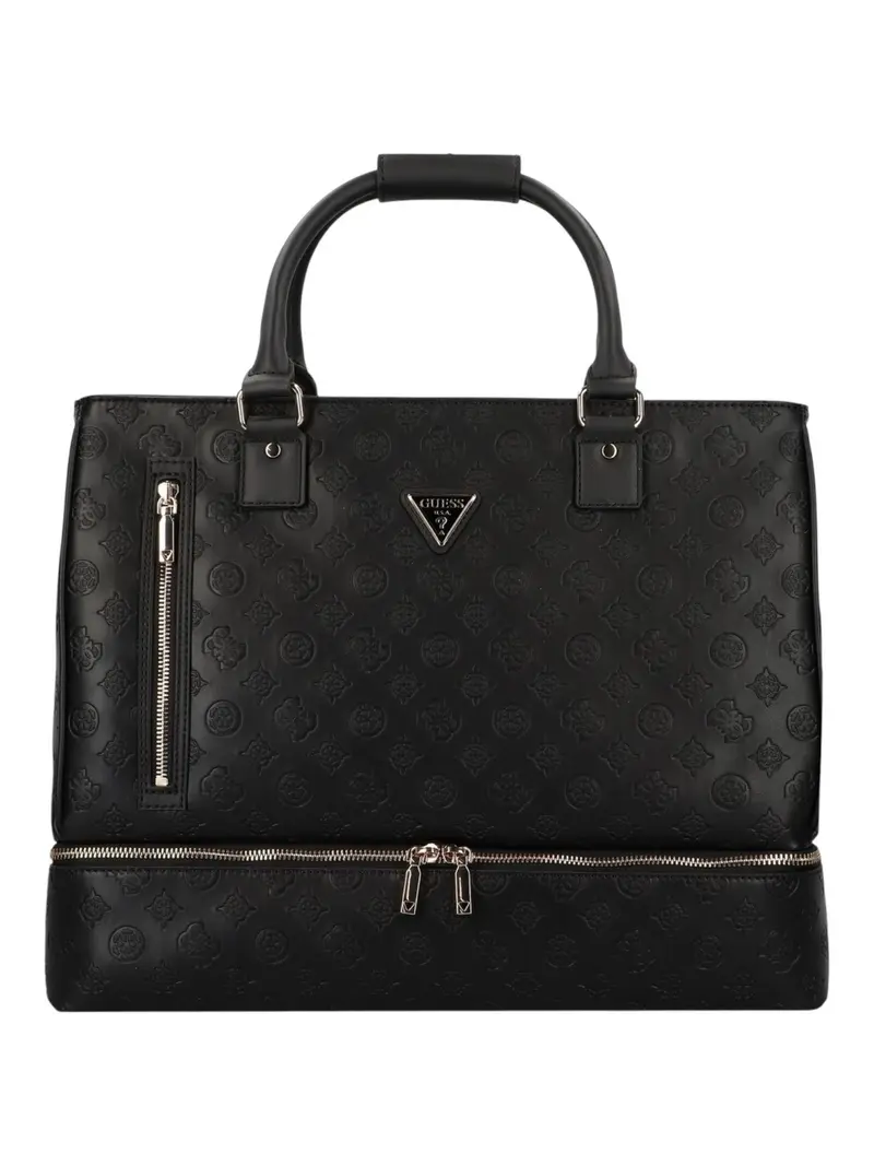 GUESS Valigia e Trolley Donna WILDER ZIP BOTTOM SHOPPER TOTE TWK745 24150 BLA Nero