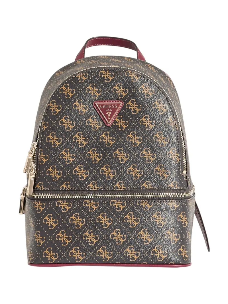 GUESS Zaino Donna FOLLIE SMALL BACKPACK TWLQ96 76032 BNL BROWN LOGO