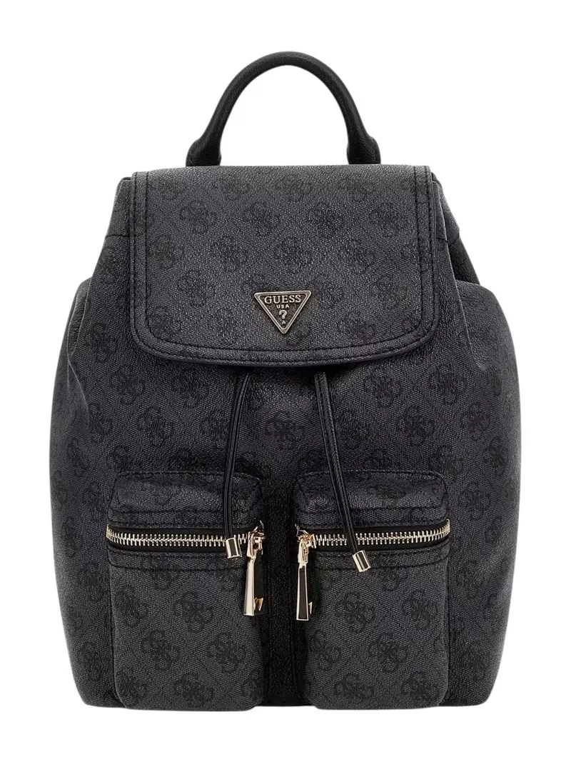 GUESS Zaino Donna MANHATTAN II FLAP BACKPACK HWSG71 18310 CLO COAL LOGO