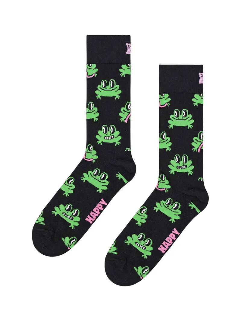 Happy Socks Frog Sock - Nero