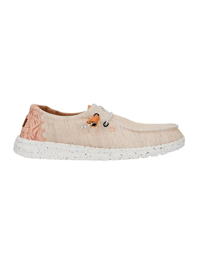 HEY DUDE Mocassino Donna Wendy Heathered Slub HD.40753 100 Bianco