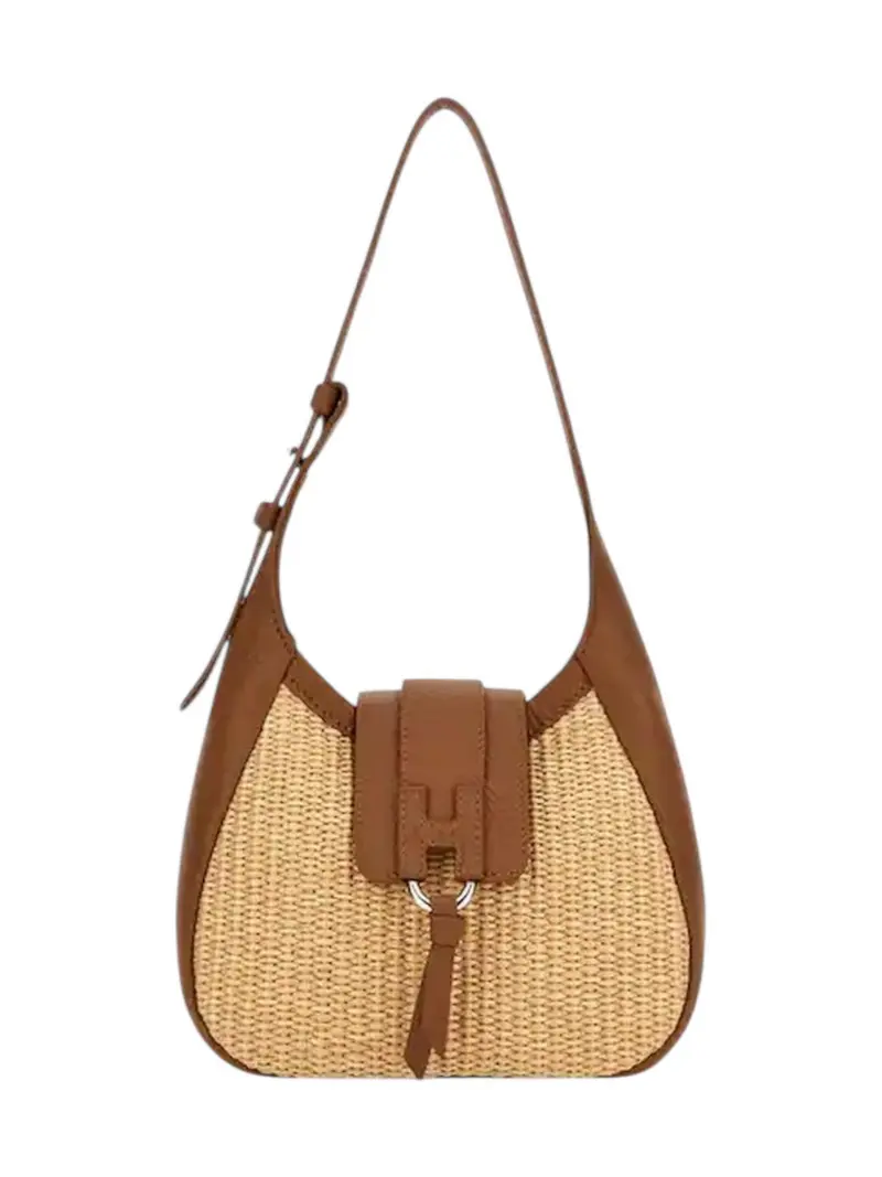 HOGAN Borsa Donna KBW01XS1100V131J26 C013(CREMA CHIARO)+S018(COGNAC SCURO)