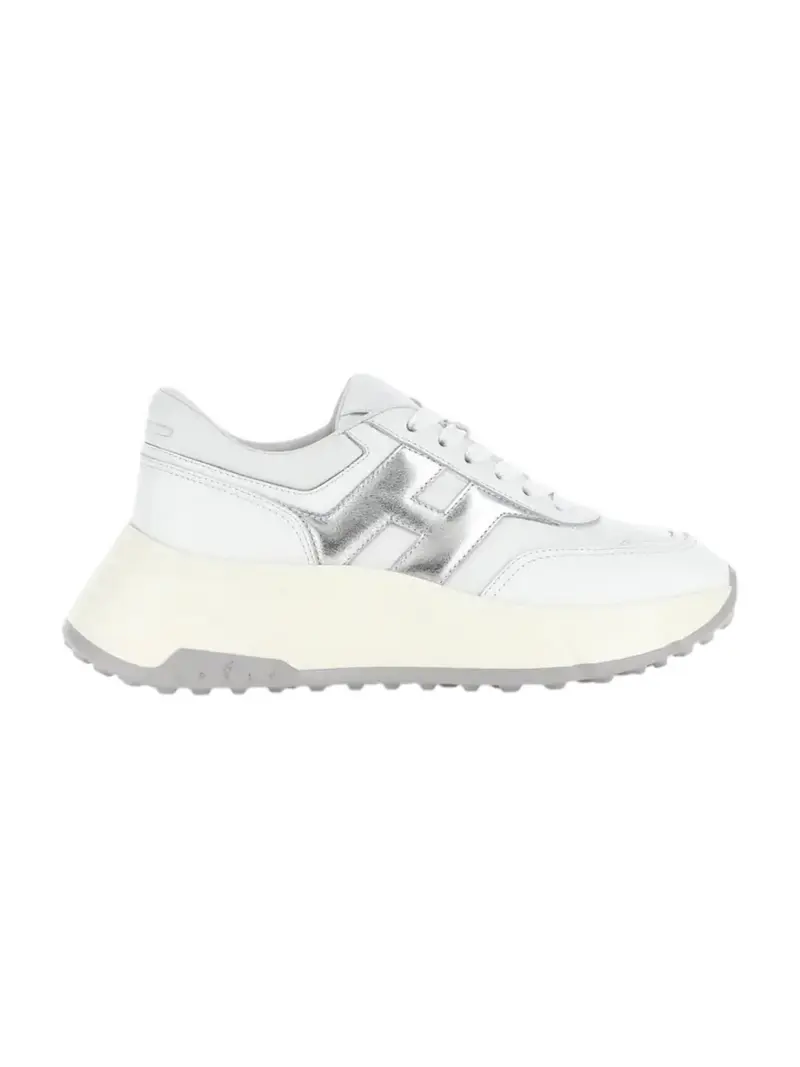 HOGAN Sneaker Donna H669 ALLACCIATO H HXW6690FR30U7I0351 B001(BIANCO)+B200(ARGENTO)