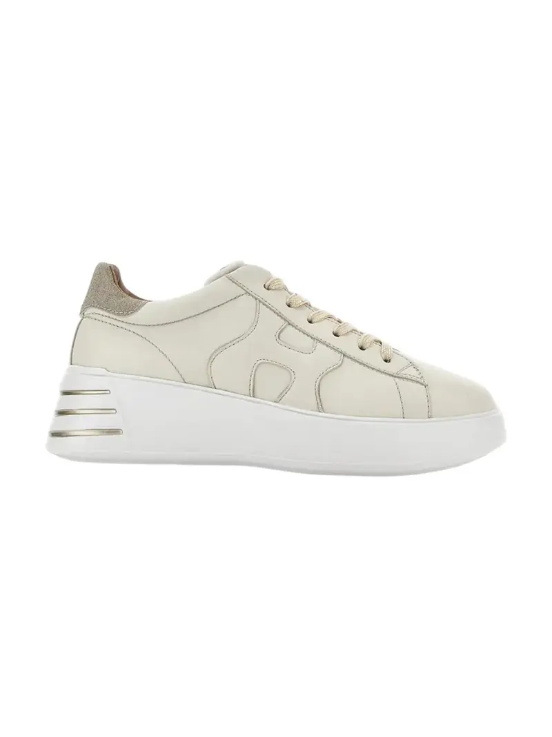 HOGAN Sneaker Donna  HXW5640DN61RCB367T B013(YOGURT)+G210(ORO PALLIDO)
