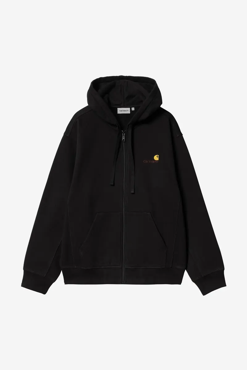 Hooded american script jacket