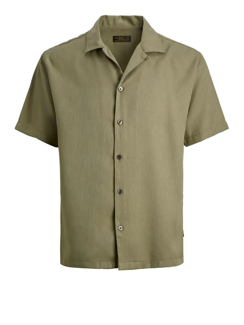 Jack&Jones Camicia Jprblurico Tencel Resort Verde