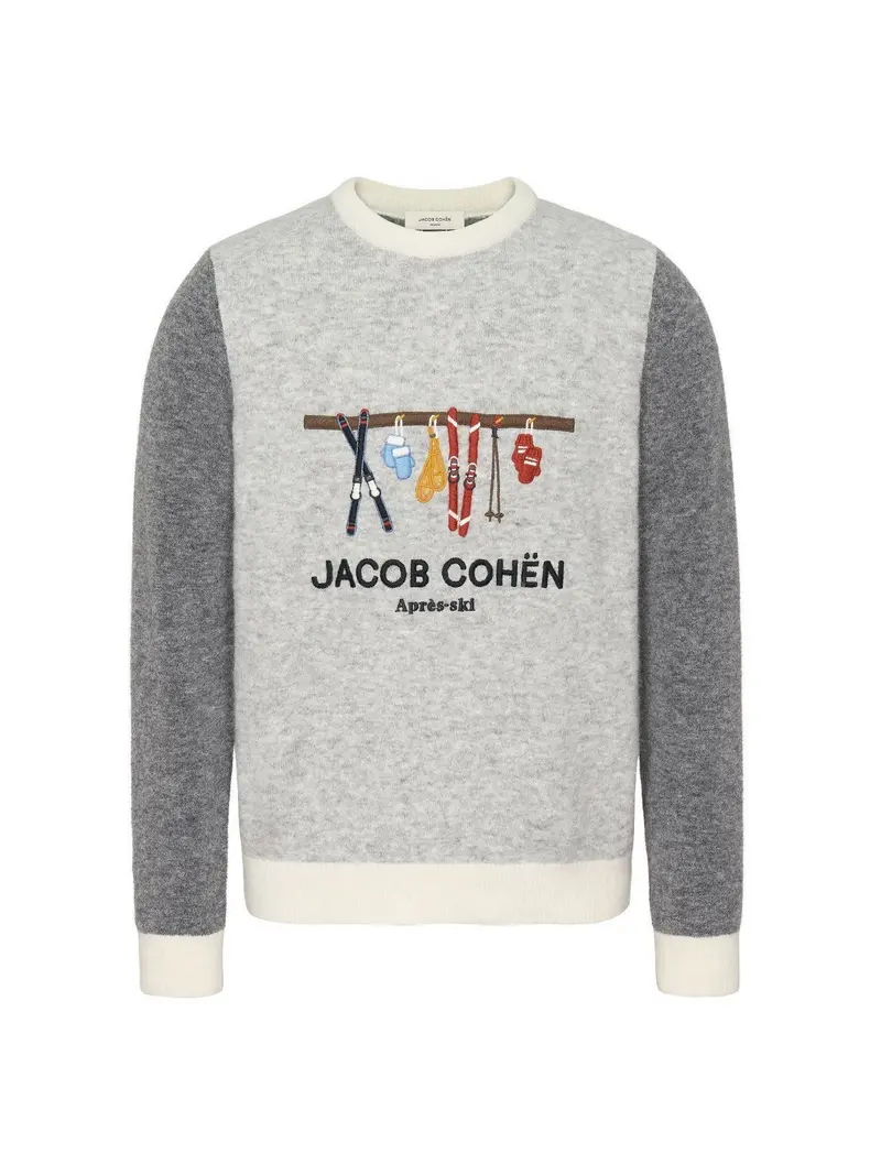 JACOB COHEN Maglione Uomo  JUR_SG012 001 X0017 FL A622 MELANGE GREY