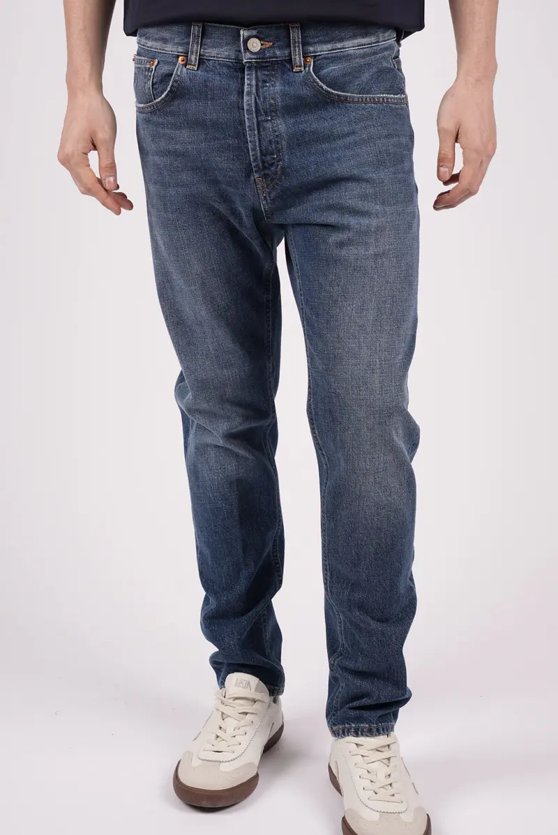 Jeans Dian carrot in denim fisso