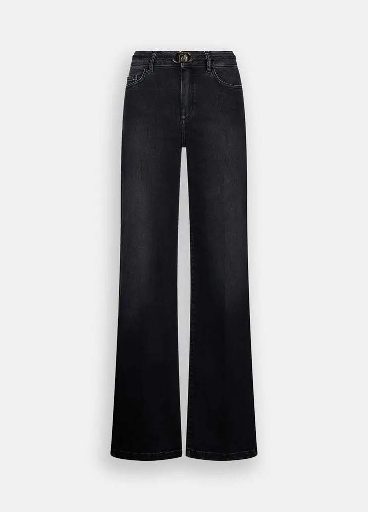 Jeans flare con cintura