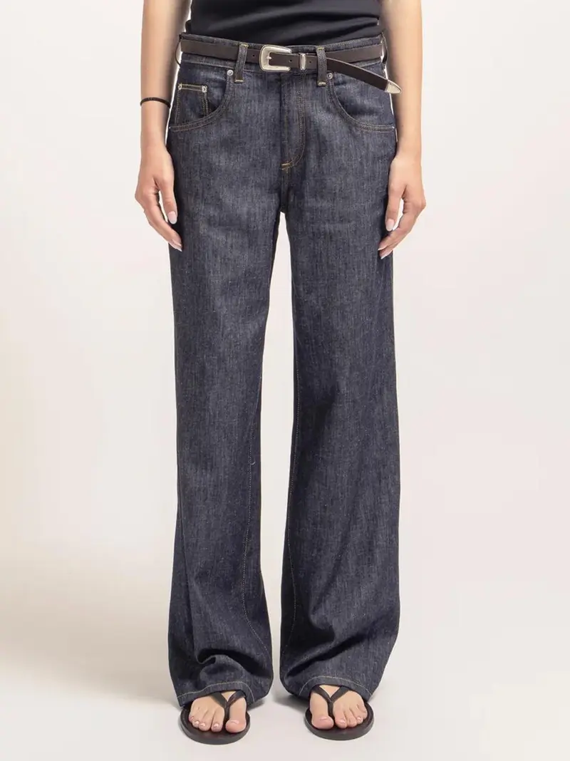 jeans lino  leggero ampio