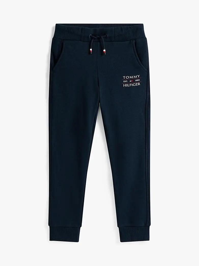 Joggers con logo e fascia alla caviglia
