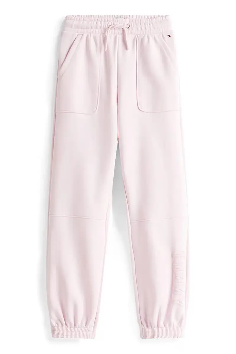 Joggers relaxed fit con logo in rilievo
