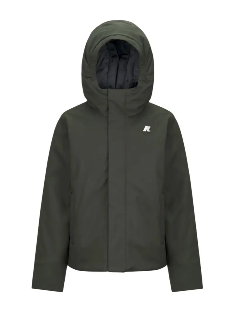 K-WAY Giubbino Bambini e ragazzi P. JACKO TWILL MARMOTTA K1128FW AL7 GREEN B-BLUE A