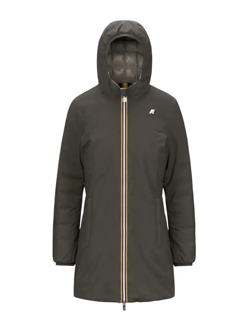 K-WAY Giubbino Donna DENISE ST THERMO DOUBLE K8134CW B42 Black Olive - Green