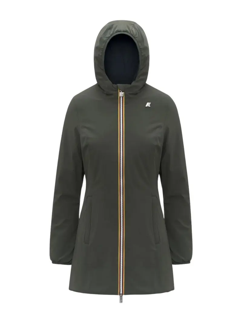 K-WAY Giubbino Donna DENISE ST WARM DOUBLE K6128UW AF0 GREEN BLACKISH-BLUE DEPTH