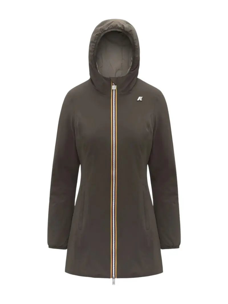 K-WAY Giubbino Donna DENISE ST WARM DOUBLE K6128UW B42 Black Olive - Green