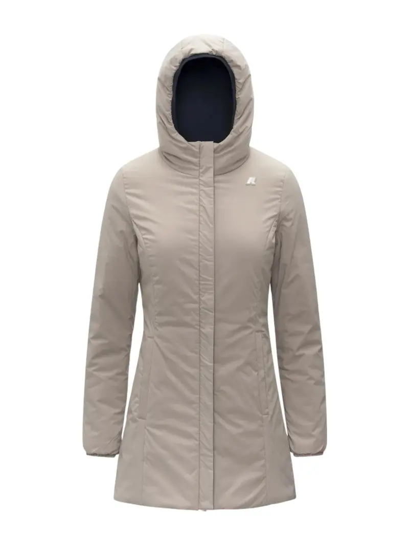 K-WAY Giubbino Donna DENISE ST WARM DOUBLE K6128UW BBC Blue Depth - Beige C