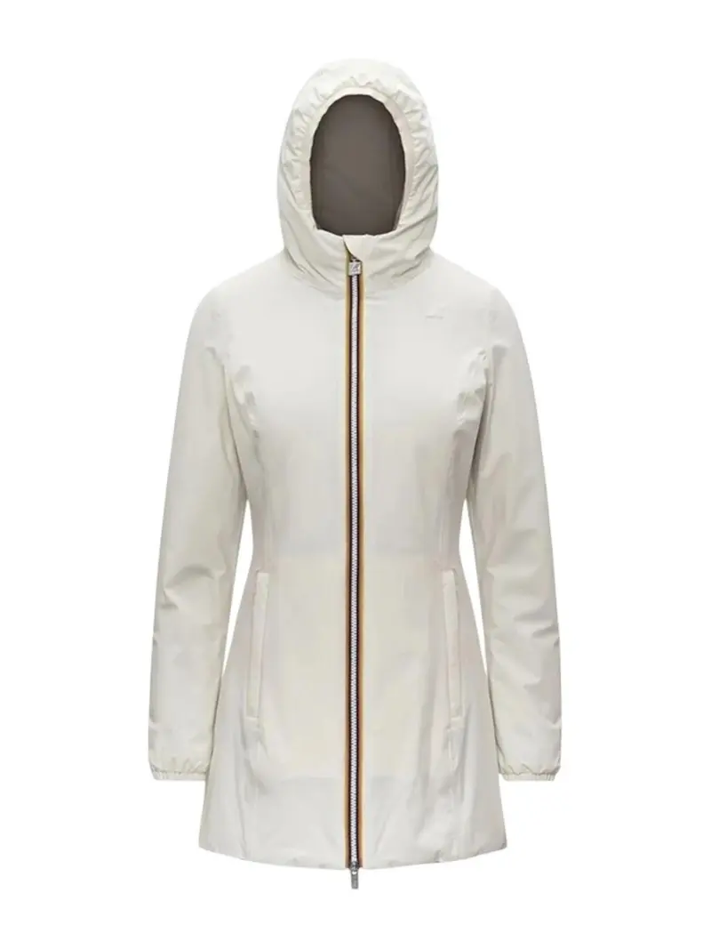 K-WAY Giubbino Donna DENISE ST WARM DOUBLE K6128UW BCD White Gardenia - Gre