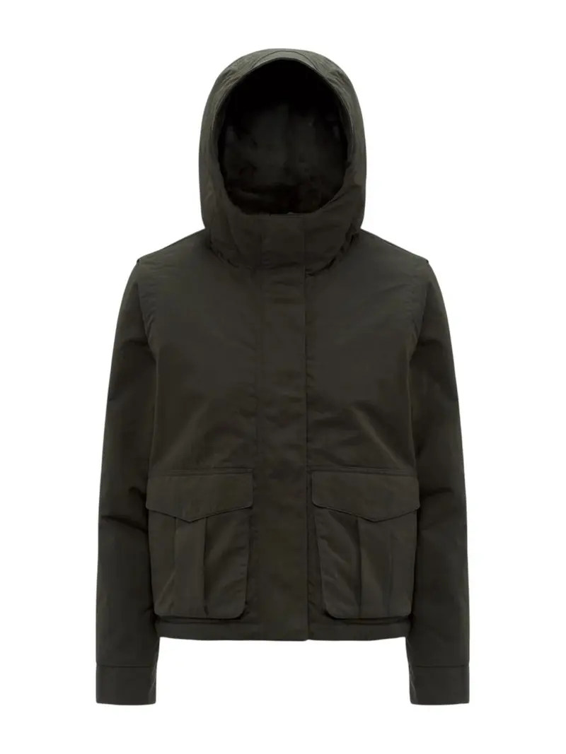 K-WAY Giubbino Donna IDELER COTTON FEEL K7136FW BB3 GREEN BLACKISH-GREEN