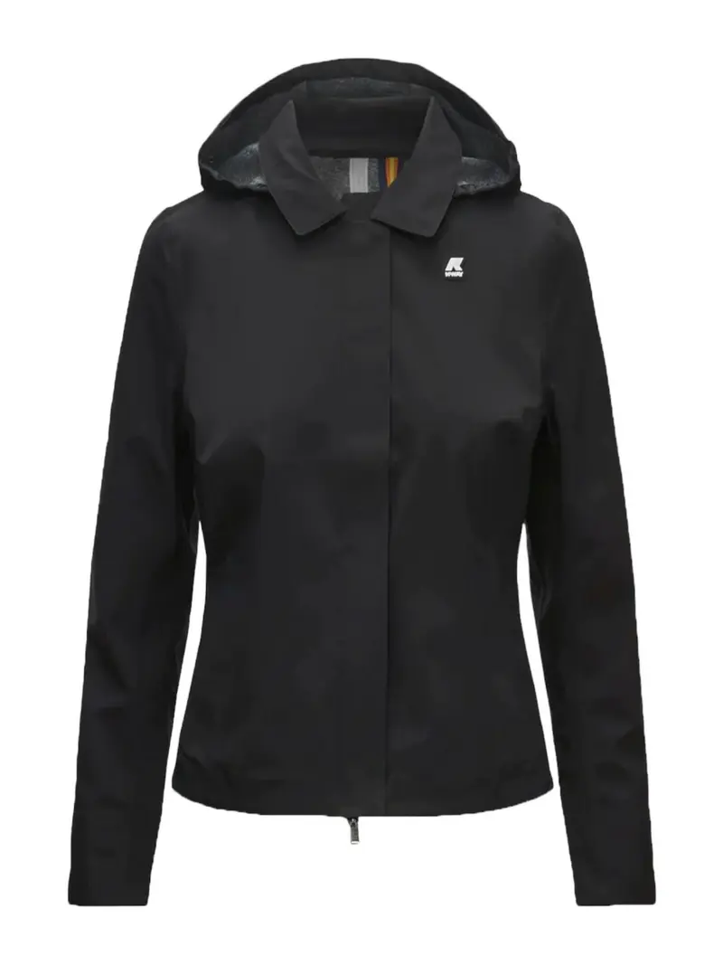 K-WAY Giubbino Donna Lilla Bonded Jersey V K2122ZW USY Nero