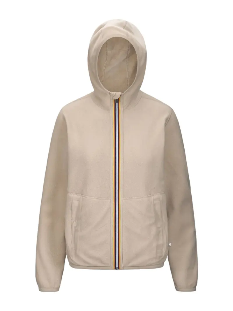K-WAY Giubbino Donna Lily velour polar double K8138NW ATS Beige