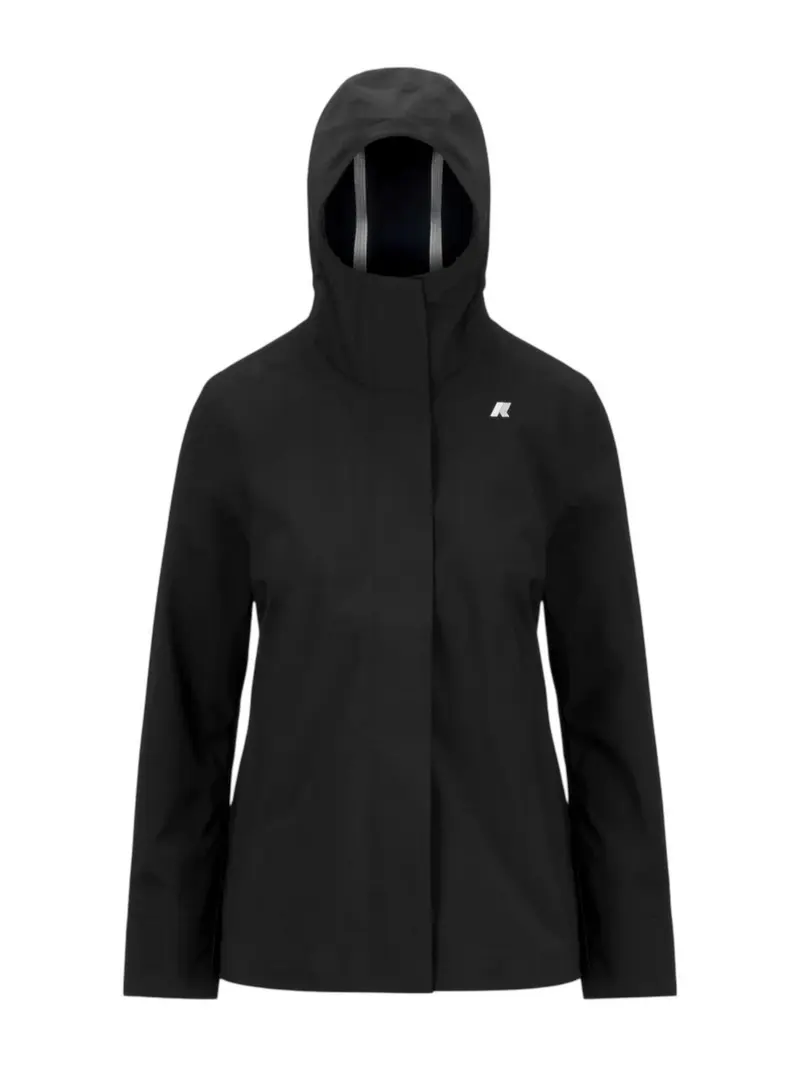 K-WAY Giubbino Donna MADALINA BONDED K21488W A3C BLACK-BLUE DEPTH