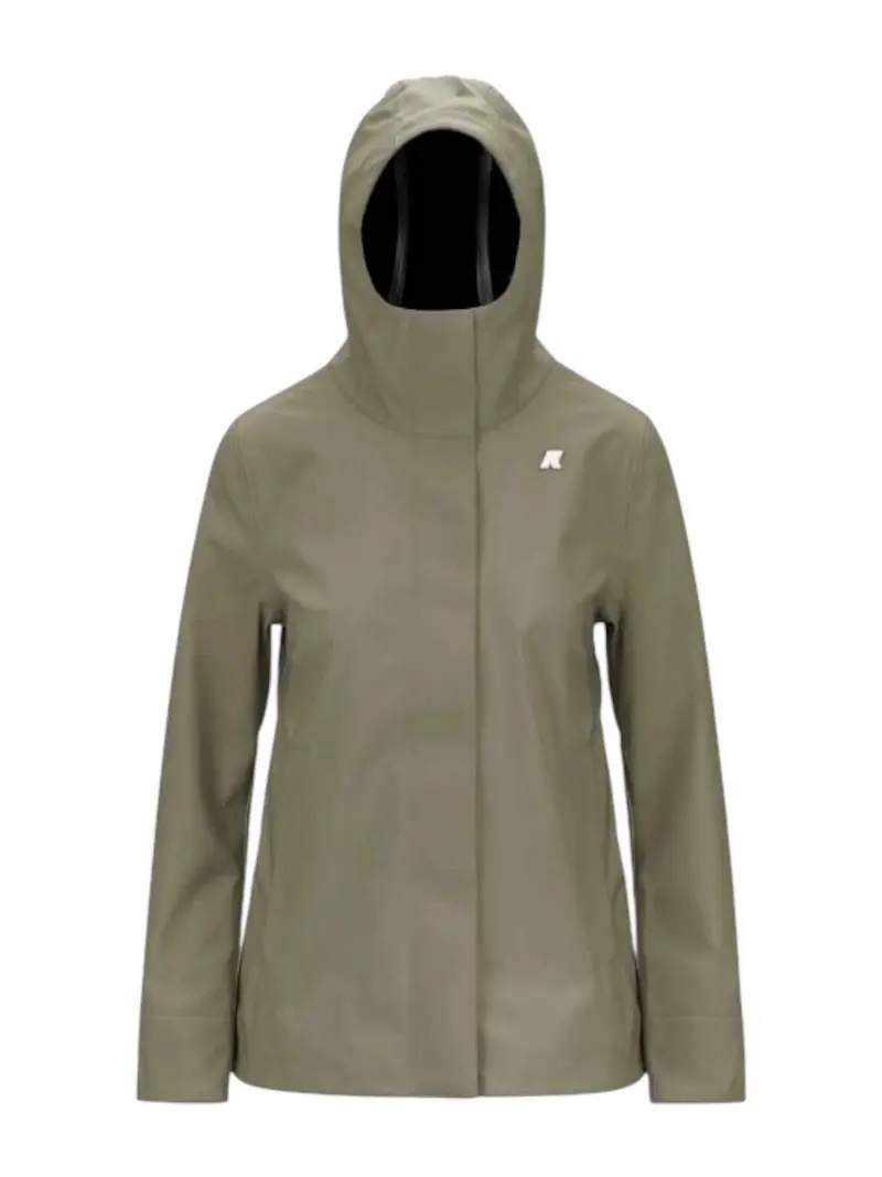 K-WAY Giubbino Donna MADALINA BONDED K21488W B3B Green Oak - Blue Dep
