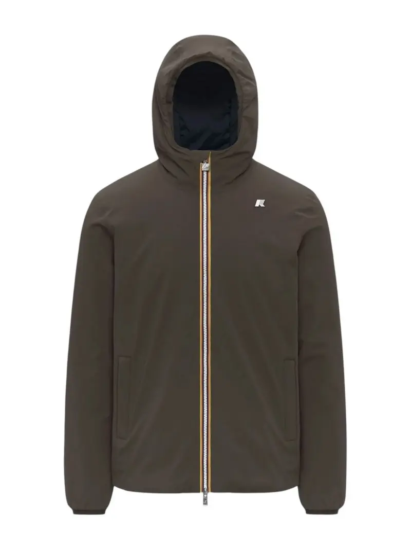 K-WAY Giubbino Uomo JACK ST WARM DOUBLE K6128VW B3A Black Olive - Blue D