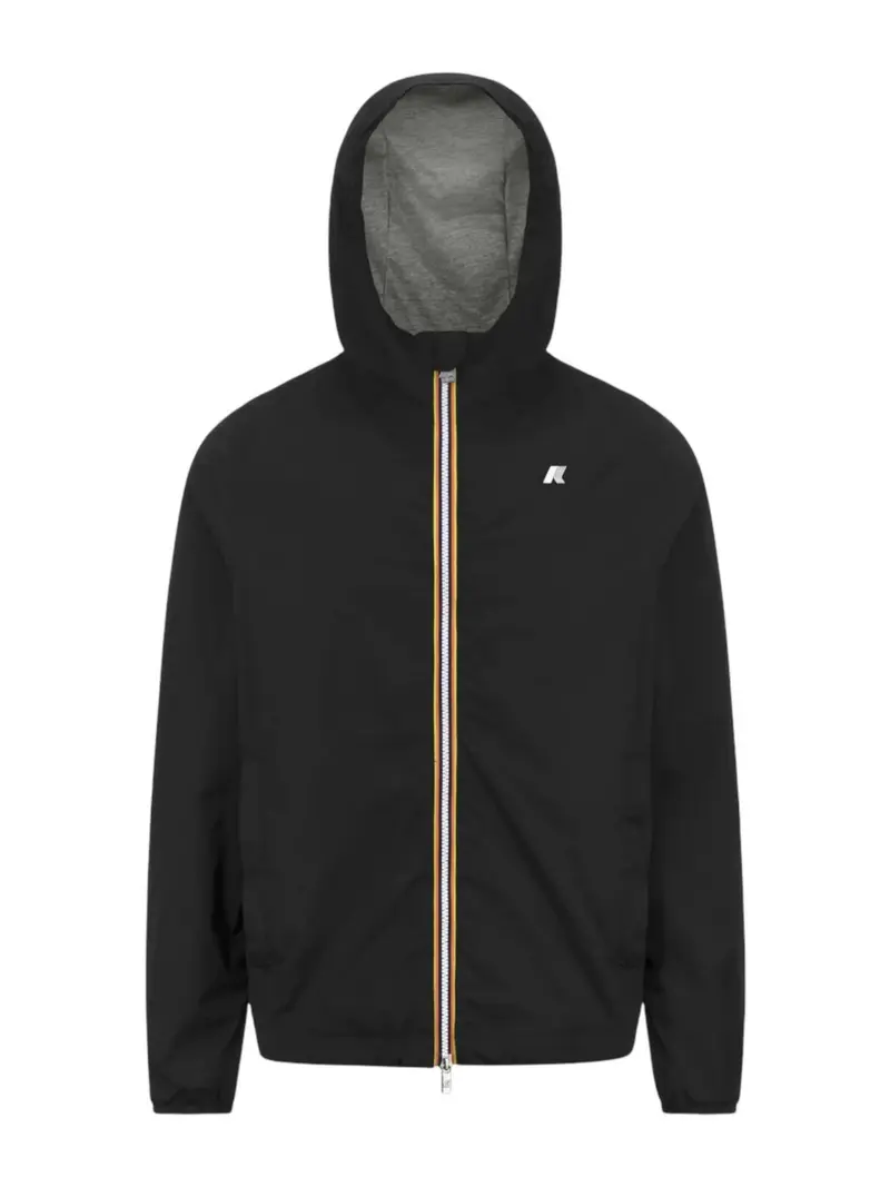 K-WAY Giubbino Uomo Jack stretch nylon jersey K3123UW USY BLACK PURE