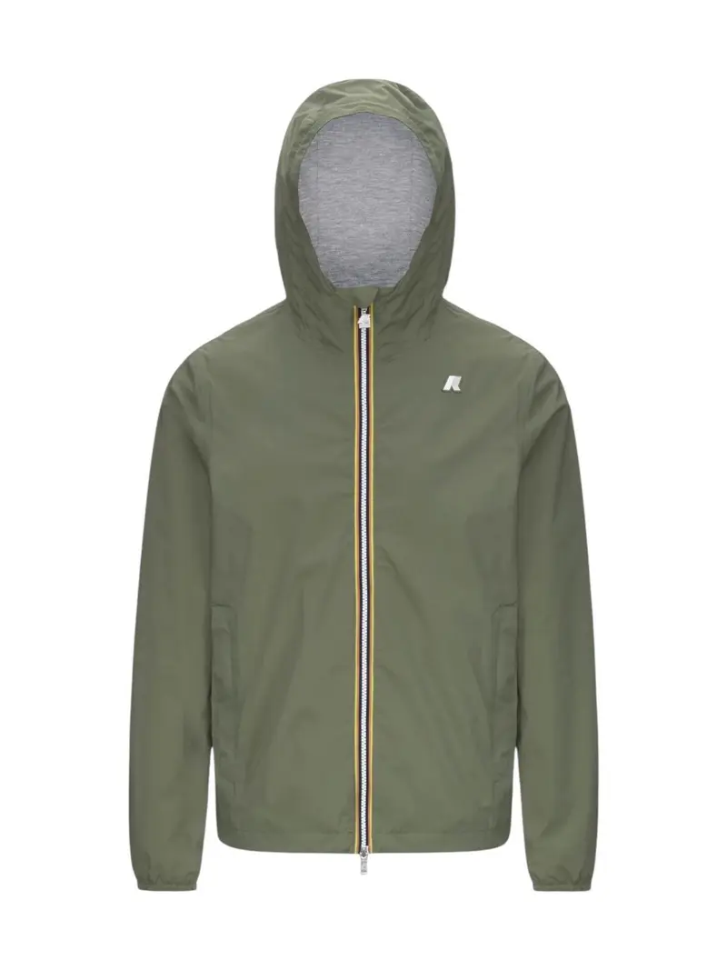 K-WAY Giubbino Uomo Jack  Stretch Nylon Jersey K3123UW V15 Green Lichen