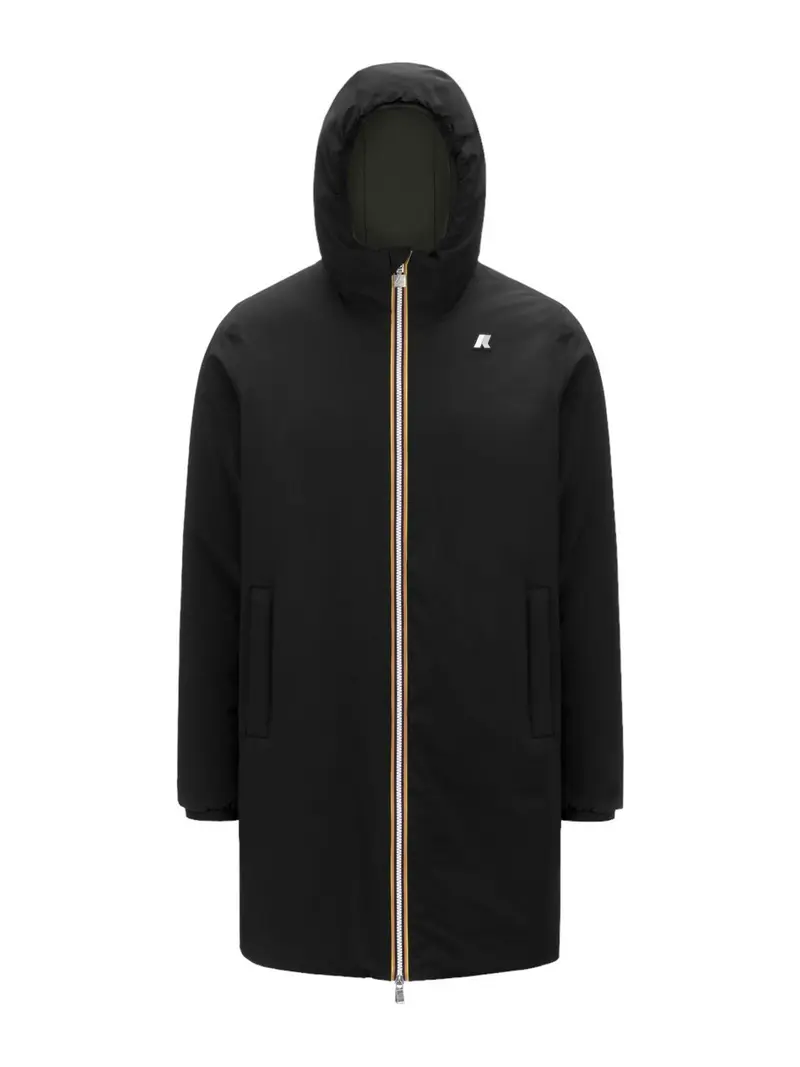 K-WAY Giubbino Uomo JACOB ST WARM DOUBLE K6128WW AH3 BLACK PURE - GREEN B