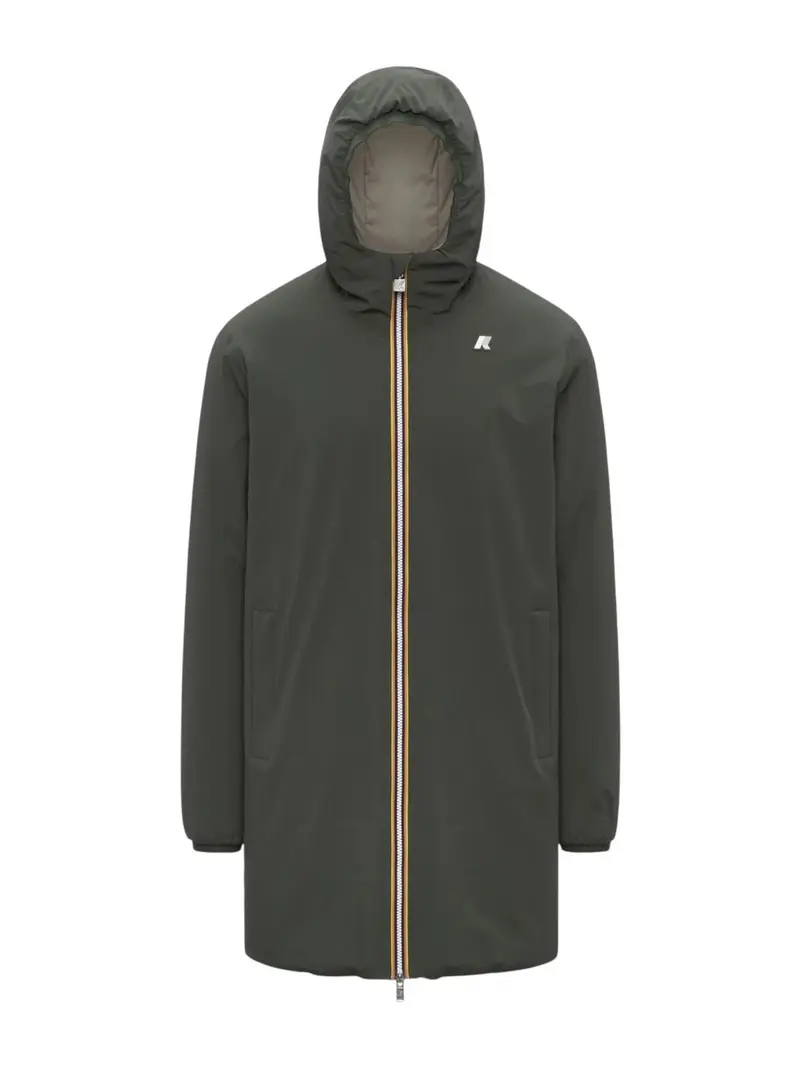 K-WAY Giubbino Uomo JACOB ST WARM DOUBLE K6128WW B2P GREEN BLACKISH - Gr
