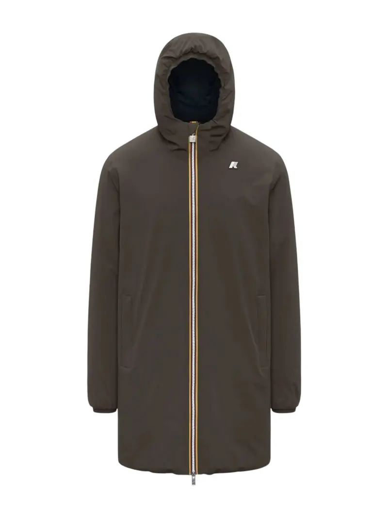 K-WAY Giubbino Uomo JACOB ST WARM DOUBLE K6128WW B3A Black Olive - Blue D