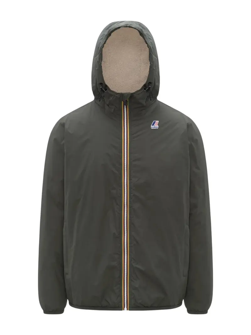 K-WAY Giubbino Uomo LE VRAI 4.0 CLAUDE ORSETTO K21515W WMR GREEN BLACKISH