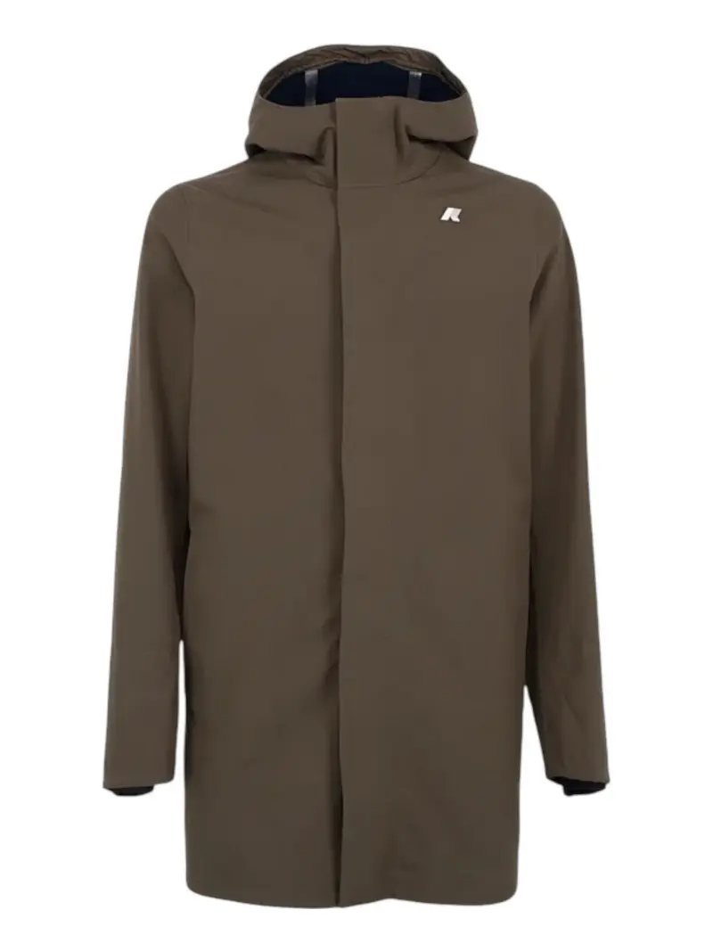 K-WAY Giubbino Uomo Marlyn bonded K7126UW B3A Black Olive - Blue D