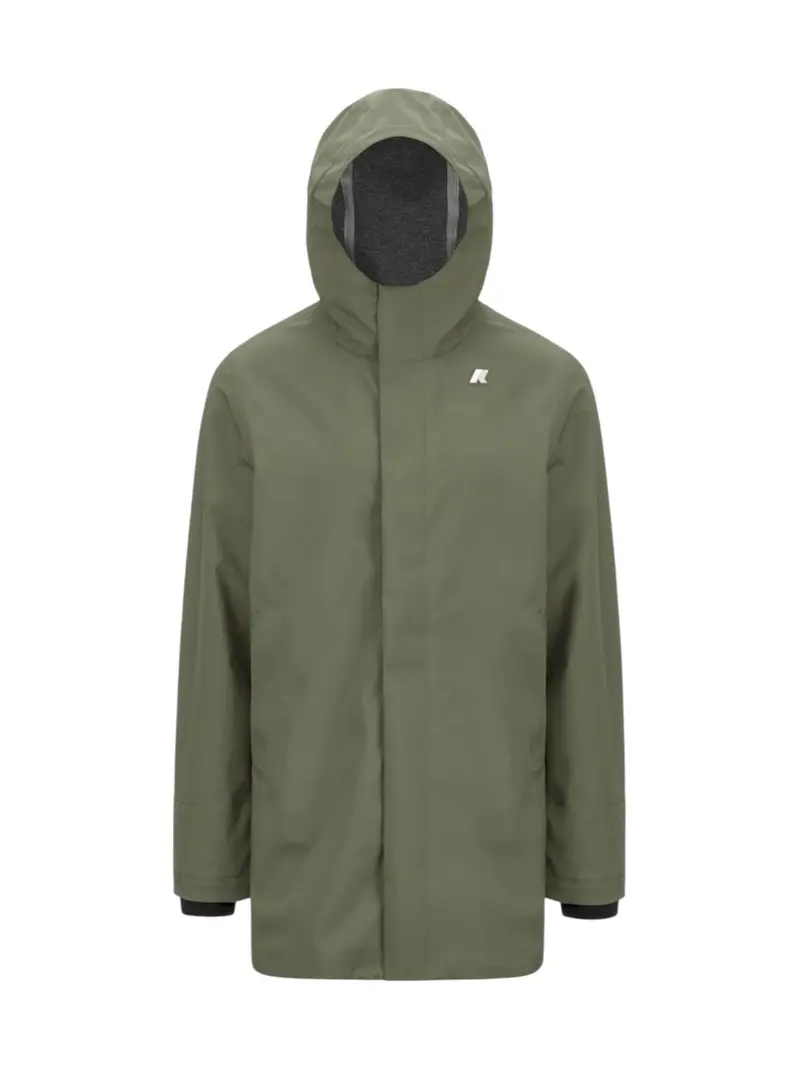 K-WAY Giubbino Uomo Tommy bonded jersey K5126SW V15 Green Lichen