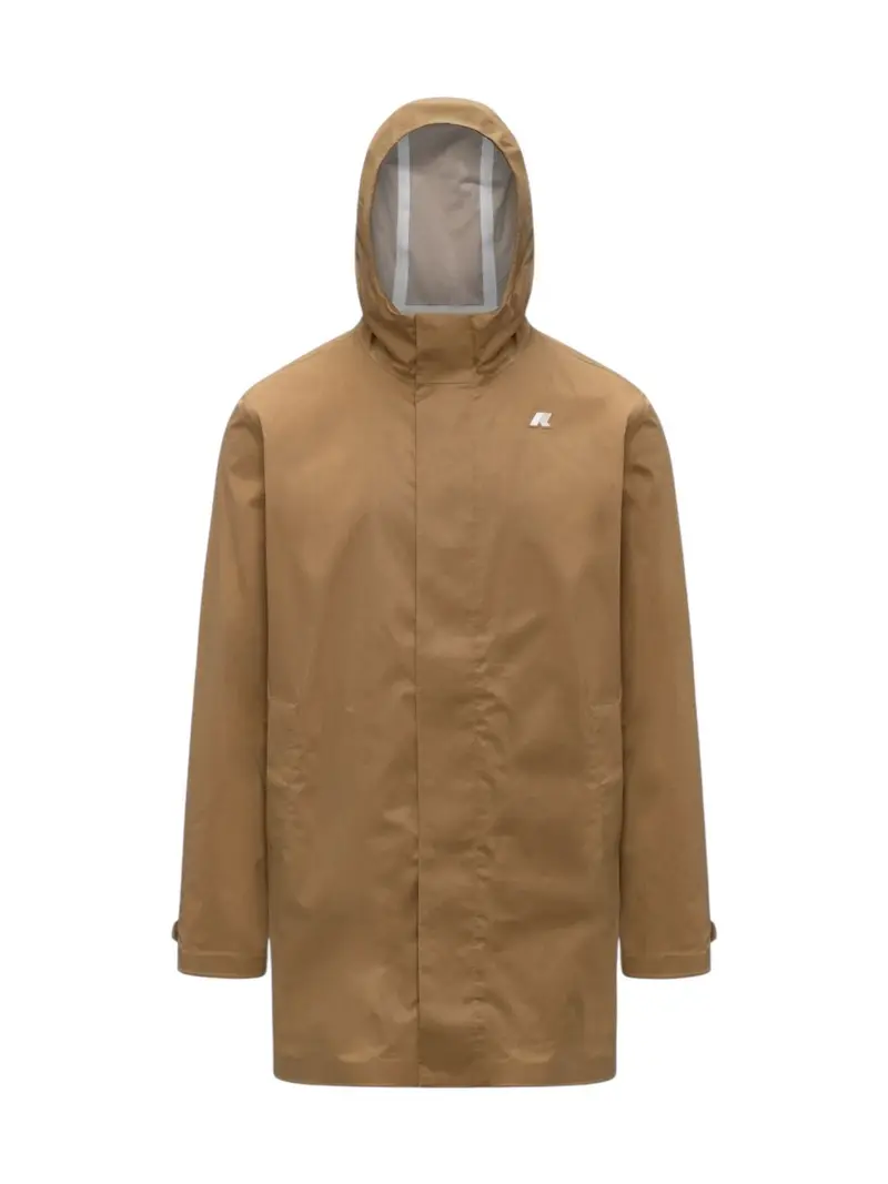 K-WAY Giubbino Uomo TOMMY COTTON 3LAYERS K1122TW V04 Brown Bistre