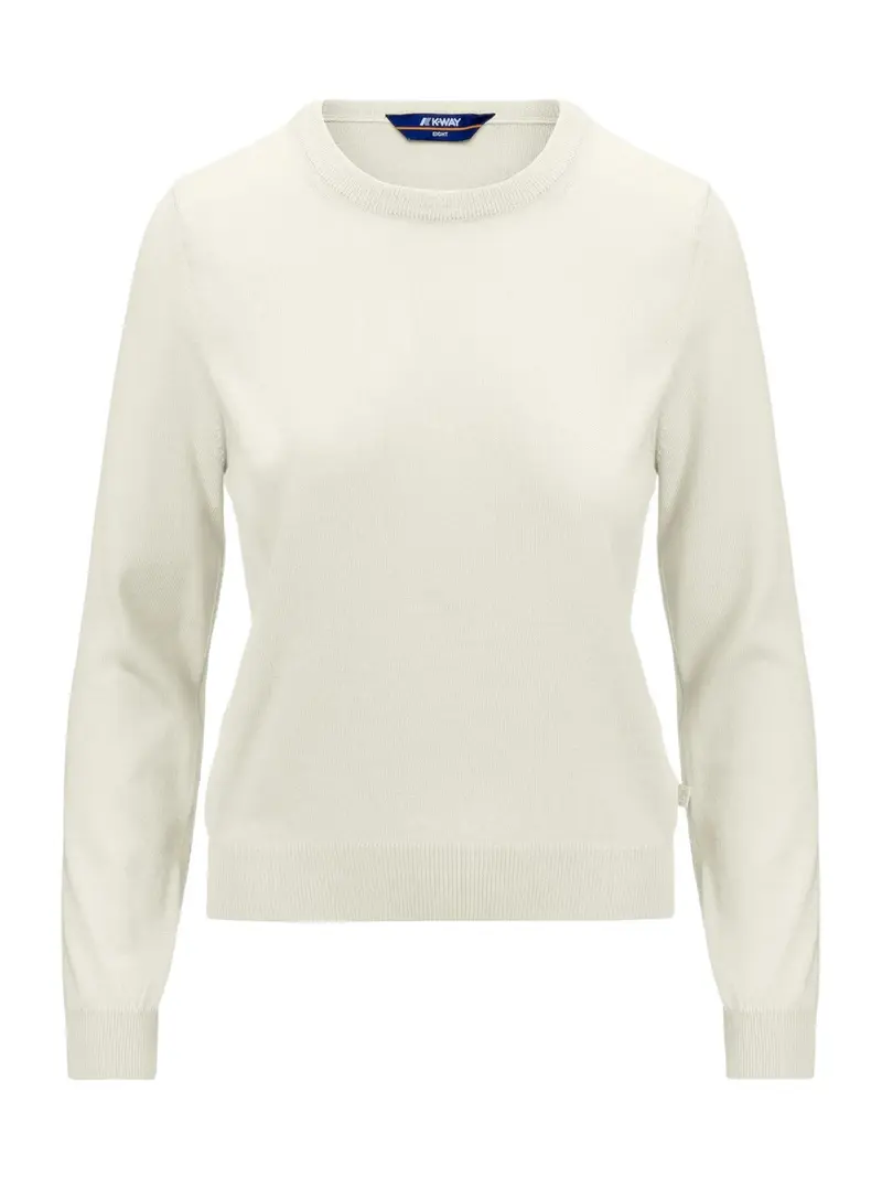 K-WAY Maglione Donna Abbi merino K2117HW W06 Bianco